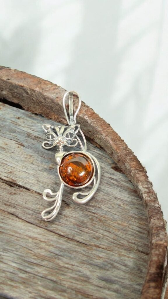Silver Earrings with Stones
